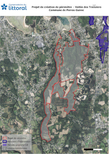 Carte du périmètre de préemption des Traouïero